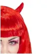 peruka party diablica z rogami czerwone widmann