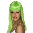 peruka party dlugie wlosy zielone partytino