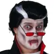 peruka party dracula wampir czarno biale guirca