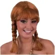 peruka party heidi z warkoczykami brazowa funny fashion