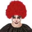 peruka party klaun czerwony guirca