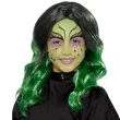 peruka party mala czarownica czarno zielona smiffys