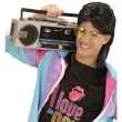 peruka party mullet okulary czarny widmann