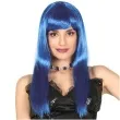 peruka party neon bob niebieska guirca