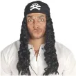 peruka party pirat z opaska czarna guirca
