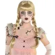 peruka party warkoczyki creepy doll blond amscan