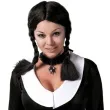 peruka party wednesday addams warkocze czarny guirca