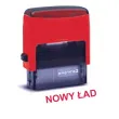 pieczatka z napisem nowy lad czerwona 39 x 15 mm