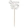 pik ozdobny 15 rocznica slubu bialy 24 cm