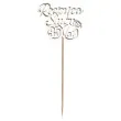 pik ozdobny 35 rocznica slubu bialy 24 cm