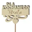 pik ozdobny dla kochanego brata drewno 23 cm