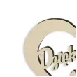 pik ozdobny dziekujemy z sercem drewno 24 cm