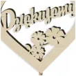 pik ozdobny dziekujemy z sercem drewno 24 cm