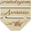 pik ozdobny gratulujemy awansu drewno 24 cm