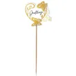pik ozdobny motyle 3d gratulacje zloty 24 cm