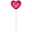 pik ozdobny serce love is in the air czerwony 27 cm