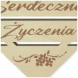 pik ozdobny serdeczne zyczenia drewno 24 cm
