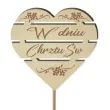 pik ozdobny w dniu chrztu sw drewno 24 cm