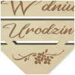 pik ozdobny w dniu urodzin drewno 24 cm