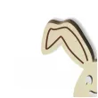 pik ozdobny zajaczek z kokardka drewno 24 cm