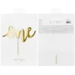 piker cyfra 1 one zloty partydeco 20 5 cm
