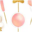 pikery 1 urodziny baloniki rozowy 6 szt