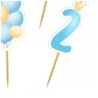 pikery 2 urodziny baloniki blekitny 6 szt