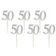 pikery 50 urodziny classic srebrne godan