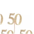 pikery 50 urodziny classic zloty godan 10 cm 6 szt