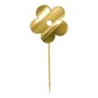 pikery akrylowe kwiatki zloty lustrzany 6 szt