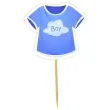 pikery baby boy dekoracja babeczek muffinek na baby shower gender reveal 8 cm 6 szt