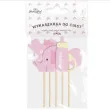 pikery baby shower little lady rozowy jasny partypal 5 szt