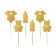 pikery baby shower spioszki zloty 6 szt