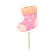 pikery bobo girl dekoracja babeczek muffinek na baby shower urodziny 8 cm 6 szt