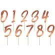 pikery cyferki elegant miedziane folat 10 szt