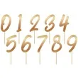 pikery cyferki elegant zlote folat 20 szt