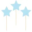 pikery gwiazdki niebieskie partypal 6 szt