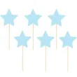 pikery gwiazdki niebieskie partypal 6 szt