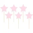 pikery gwiazdki rozowe partypal 6 szt