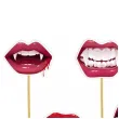 pikery halloween i krwawe usta mix 6 szt