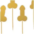 pikery imprezowe peniski zlote 6 szt