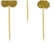pikery imprezowe peniski zloty brokat 6 szt