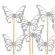 pikery motyle srebrny godan 11 5 cm 12 szt