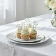 pikery na babeczki ozodba na muffinki eukaliptisowe serce dekoracja na komunie swieta 6 szt