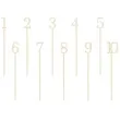 pikery numery partydeco 25 cm 10 szt