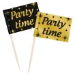 pikery party time classy party czarno zlote 50 szt pd party