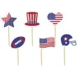 pikery usa amerykanskie symbole 6 szt