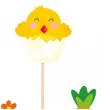 pikery wielkanoc zajaczek kurczak i pisanki partypal 5 szt