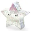 piniata mini gwiazdka srebrny partydeco 10 5 x 9 5 cm
