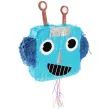 piniata robot glowa niebieski godan 32 5 x 30 cm
